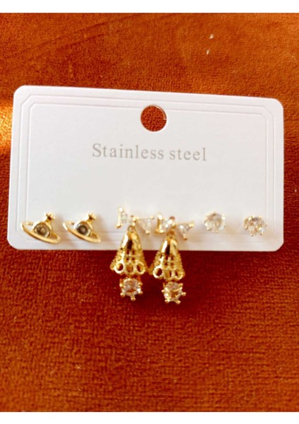 Çelik Küpe Set modelleri