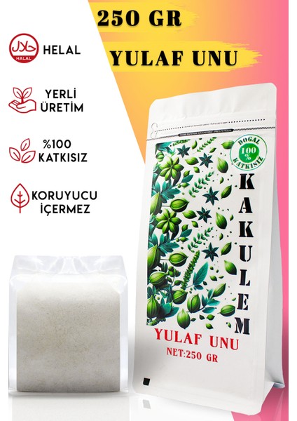 Sertifikalı Yerli Tohum Tam Yulaf Unu 250 gr