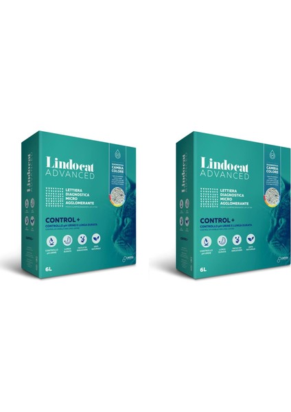 Advanced Control Hastalık Teşhis Eden Kokusuz Topaklaşan Kedi Kumu 6 Lt. x 2 Adet