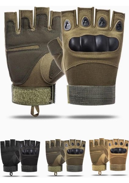 Yarım Parmak Taktik Eldiven Bisiklet Motosiklet Outdoor Eldiven