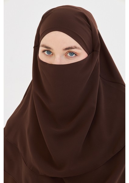 Kadın Şifon Kat Kat Tesettür Şal – Bağlamalı Niqablı Model indirimleri