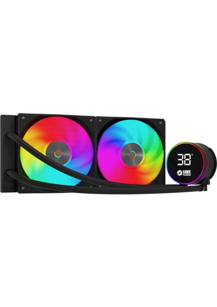 HL240 Frostbite 240MM LED Argb Am5 ve LGA1700 Uyumlu Siyah Sıvı Soğutucu