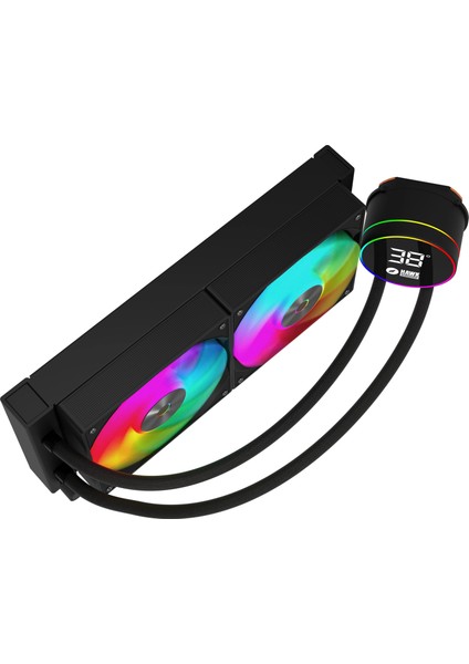 HL240 Frostbite 240MM LED Argb Am5 ve LGA1700 Uyumlu Siyah Sıvı Soğutucu modelleri