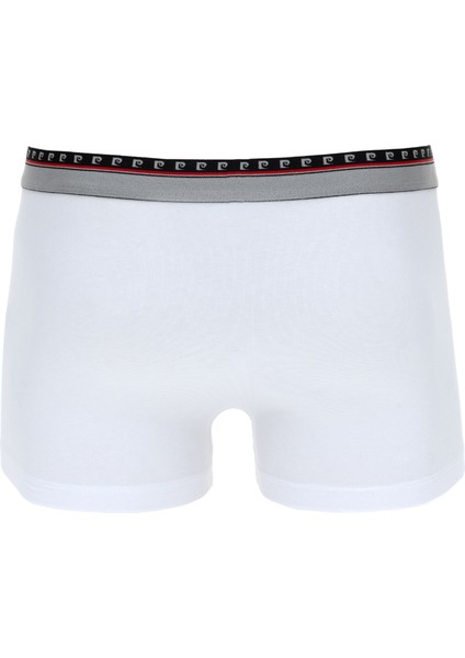 Erkek Beyaz Pamuk Karışımlı Atlet Boxer Set 50315285-600