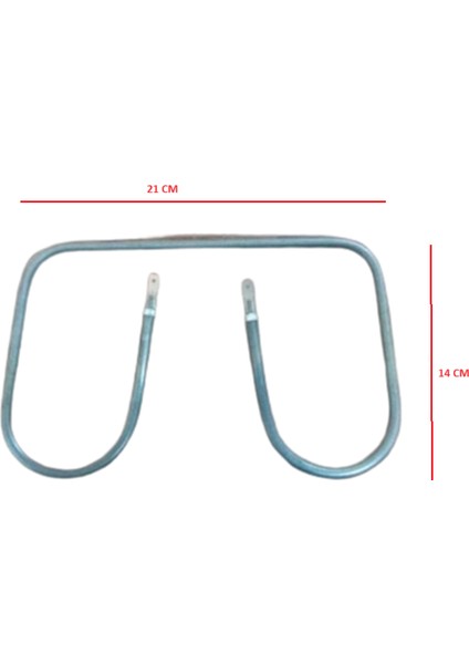 Rezistans Tost Makinası 750W 6,5mm 220V 21*14 cm