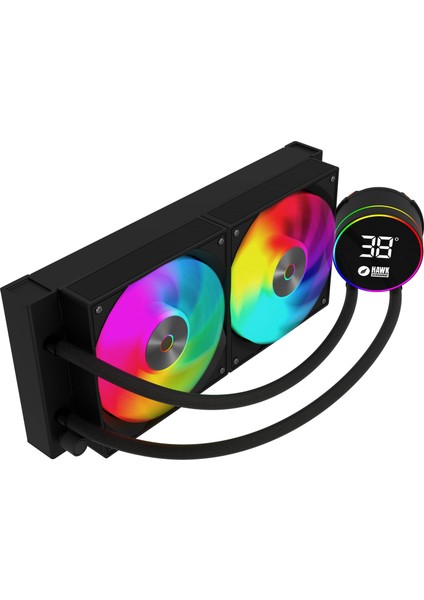 HL240 Frostbite 240MM LED Argb Am5 ve LGA1700 Uyumlu Siyah Sıvı Soğutucu fırsatları