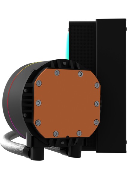 HL240 Frostbite 240MM LED Argb Am5 ve LGA1700 Uyumlu Siyah Sıvı Soğutucu