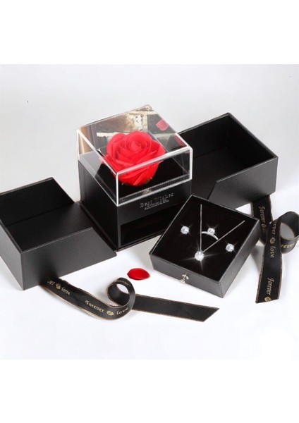 Kırmızı Gül Içinde Takı Kutusu, Nişan ve Evlilik Hediye Seçeneği fiyatları