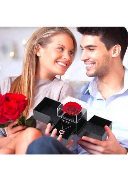 Kırmızı Gül Içinde Takı Kutusu, Nişan ve Evlilik Hediye Seçeneği indirimleri