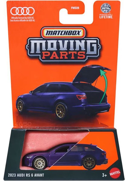 Moving Parts - 2023 Audi Rs 6 Avant - Mor (1/64)