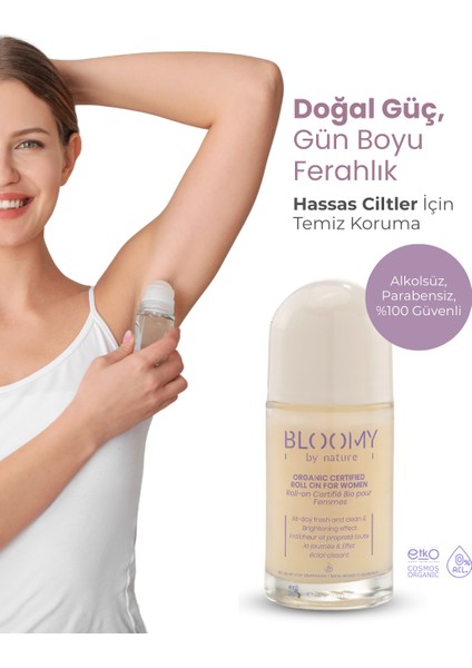 Organik Sertifikalı Roll On Kadınlar İçin 50 ml