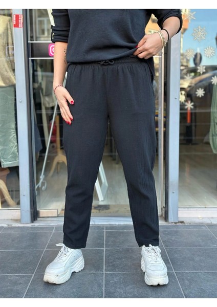 Kadın Pantolon Keten Italyan Tasarım %100 Pamuk fiyatları