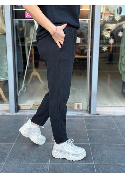 Kadın Pantolon Keten Italyan Tasarım %100 Pamuk modelleri