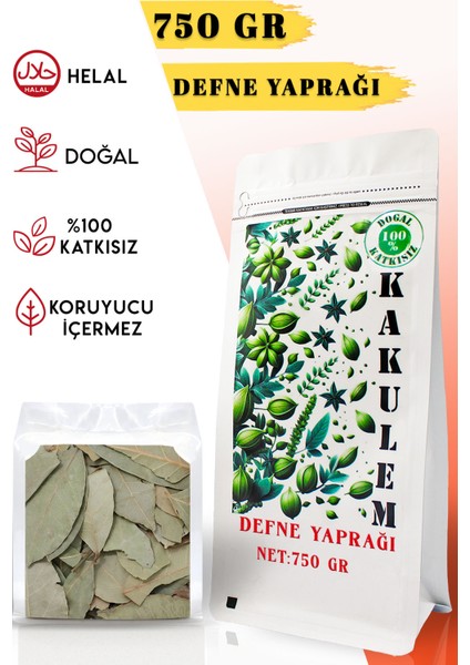 Sertifikalı 750 gr Yeni Mahsül Doğal Kurutulmuş Defne Yaprağı