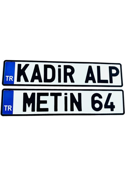 Karavan Plakası ,dekor Plaka, Özel Plaka