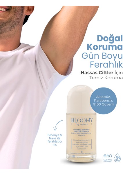 Organik Sertifikalı Roll On Erkekler İçin 50 ml