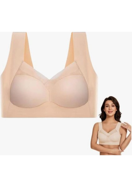 Kadınlar Için Balensiz Sütyenler, Nefes Alabilir Destekli Dikişsiz Telsiz Uyku Sütyeni, U-Sırt Tasarımı, Çelik Halkası Yok, Sarkma Önleyici ve Yan Pürüzsüzleştirici fırsatları