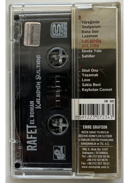 Rafet El Roman Kalbimin Sultanı Kaset (Orijnal Dönem Baskı Kaset) fiyatları