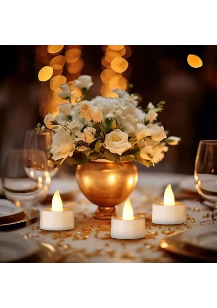 Dekoratif Alevsiz LED Işıklı Pilli Mum Masaüstü Şık ve Güvenli Ister Gece Lambası Ister Dekor Olarak Kullanın Çocuk Yatak Oturma Odası Salon Için | X44 fiyatları