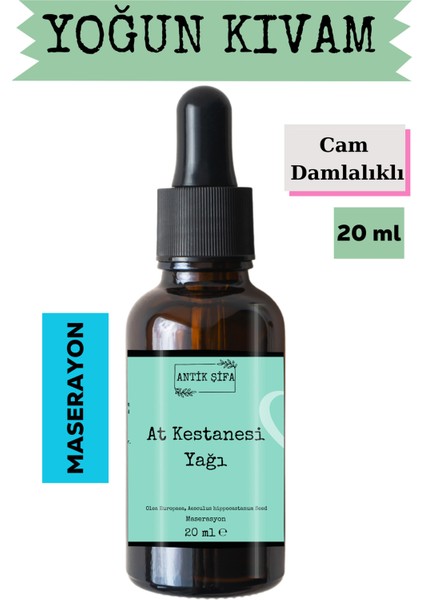 At Kestanesi Yağı 20ML - Doğal At Kestanesi Yağı