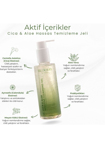 Cica & Aloe Hassas Temizleme Jeli indirimleri
