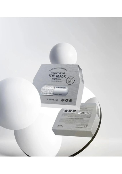 Vita Cocktail Aqua Folyo Yüz Maskesi Cilt Tonu Eşitleyen Aydınlatıcı Derin Nemlendirme 1'li