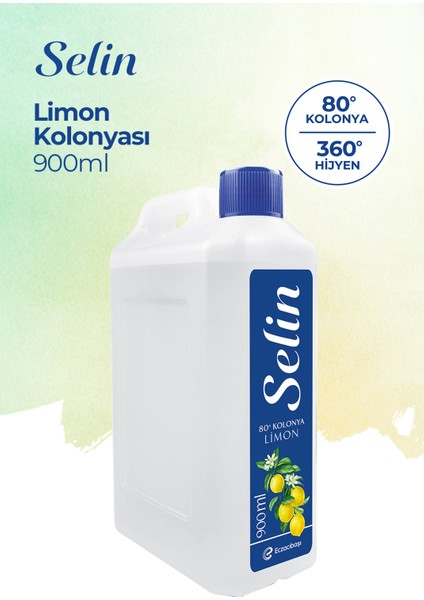 Limon Kokulu Kolonya 80 Derece 900 ml Şişe 4'lü Paket Ferahlatıcı Klasik Seri fiyatları