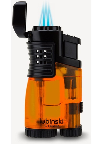 3 Torch Çakmak Ve Kesici Puro Seti Turuncu indirimleri