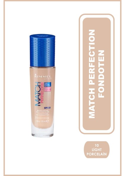 Match Perfection Fondöten Light Porcelain SPF20 modelleri