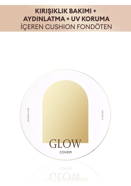 Işıltılı ve Cam Cilt Görünüm Sunan Hafif Dokulu Cushion SPF40++ PA++ Glow Cushion (No.21P) indirimleri