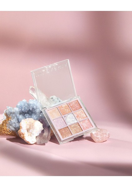Glitterpedia Eye Palette 9 Renk Çok Renkli Mat Işıltılı Vegan Göz Farı Paleti 6.6 gr Günlük ve Gece