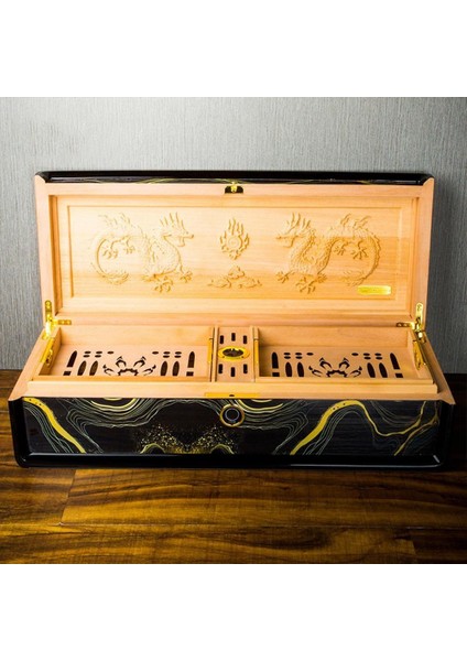 Limited Edt. Parmakizi Kilitli Red Dragon Claw Humidor Puro Kutusu 80's modelleri