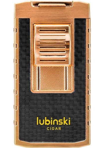 Yeni Stil Delicili Çift Torch Puro Çakmağı Gold