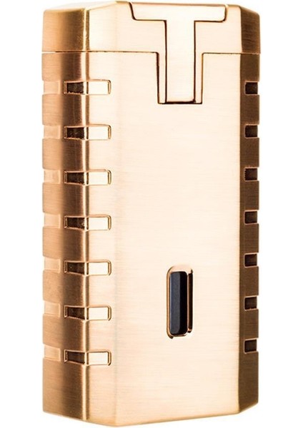 Yeni Stil Delicili Çift Torch Puro Çakmağı Gold fırsatları