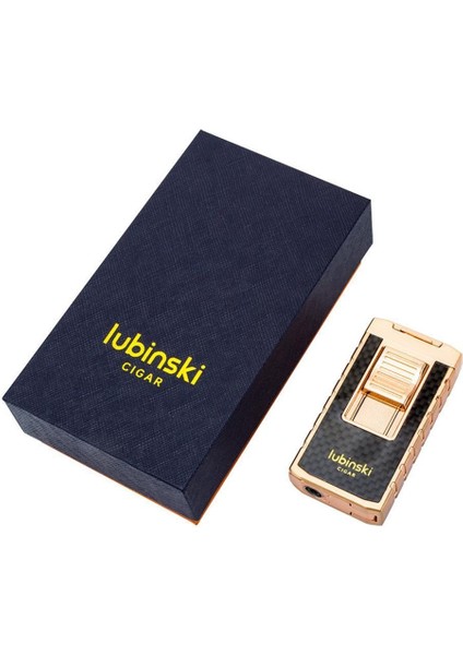 Yeni Stil Delicili Çift Torch Puro Çakmağı Gold indirimleri