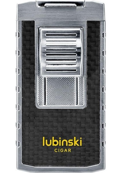 Yeni Stil Delicili Çift Torch Puro Çakmağı Silver