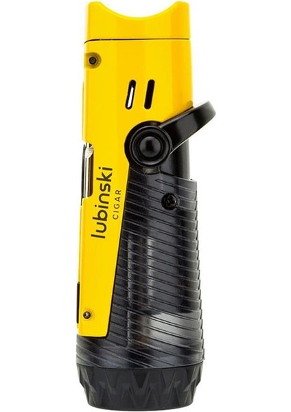 Lion Iğneli + Delicili Tek Torch Puro Çakmağı Sarı