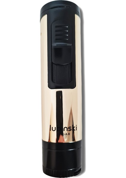 Metal Pürmüz Puro Delici İğne ve Sehpalı Çakmak Siyah-Gold fırsatları