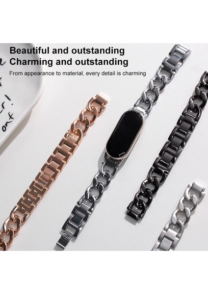 Xiaomi Akıllı Bileklik 10 / 9 / 8 Için Paslanmaz Çelik Saat Kayışı (Yurt Dışından) indirimleri