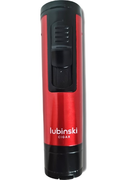 Tek Torch Sehpalı Delicili Puro Çakmağı Siyah-Kırmızı fırsatları