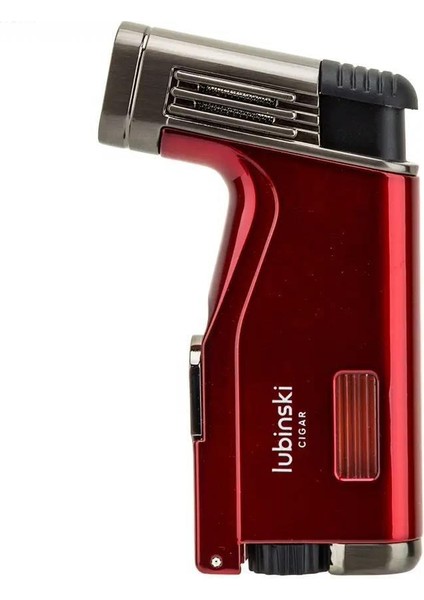 Cigar Delicili Çift Torch Puro Çakmağı Kırmızı