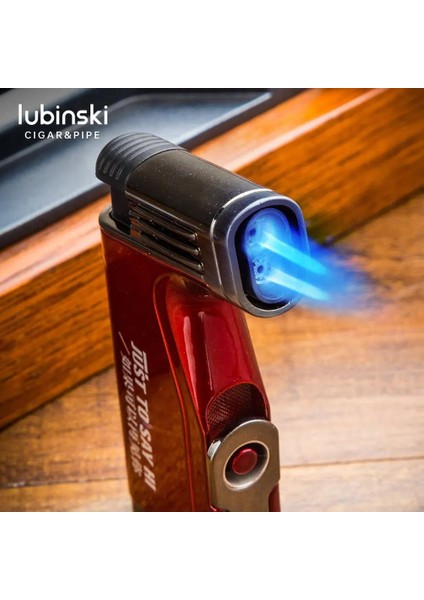 Cigar Delicili Çift Torch Puro Çakmağı Kırmızı modelleri