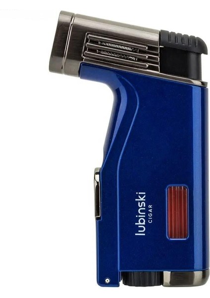 Cigar Delicili Çift Torch Puro Çakmağı Mavi