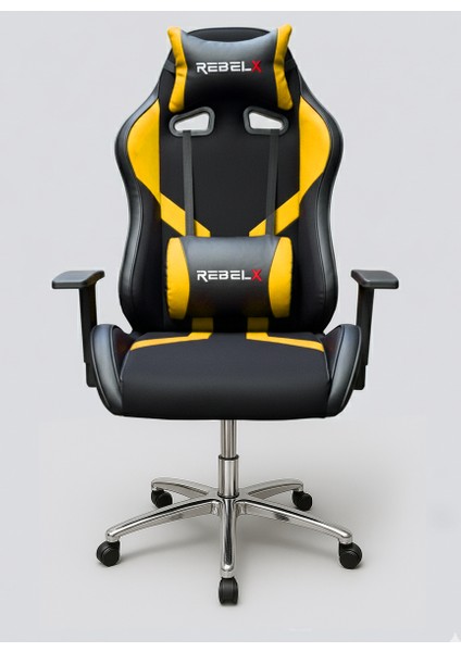 Oyuncu Koltuğu Basic Krom Ayak Sarı Renk