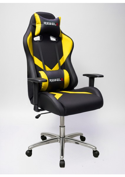 Oyuncu Koltuğu Basic Krom Ayak Sarı Renk indirimleri
