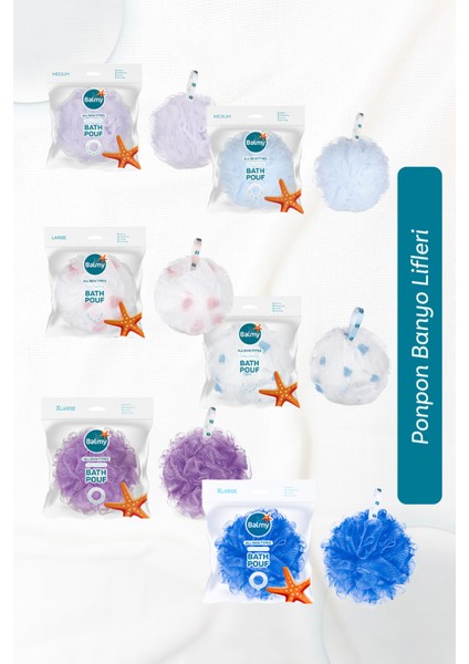 Banyo Lifi Seti 6 Adet BPA ve Ftalat İçermeyen Çevre Dostu Tüm Cilt Tipleriyle Uyumlu fırsatları