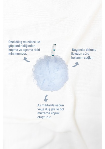 Banyo Lifi Seti 6 Adet BPA ve Ftalat İçermeyen Çevre Dostu Tüm Cilt Tipleriyle Uyumlu