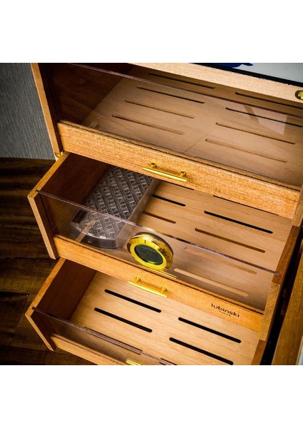 Special Edt. Cuban Flag 3 Çekmeceli Humidor Puro Kutusu Dolap 120S fırsatları