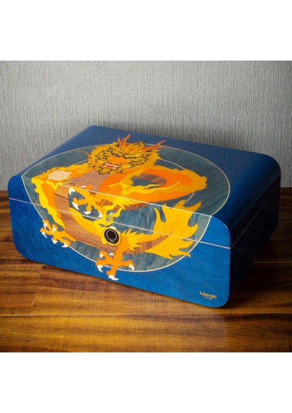 Limited Edt. Parmakizi Kilitli Blue Dragon Claw Humidor Puro Kutusu 80's fiyatları
