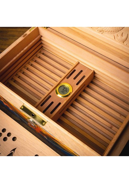 Limited Edt. Parmakizi Kilitli Blue Dragon Claw Humidor Puro Kutusu 80's indirimleri